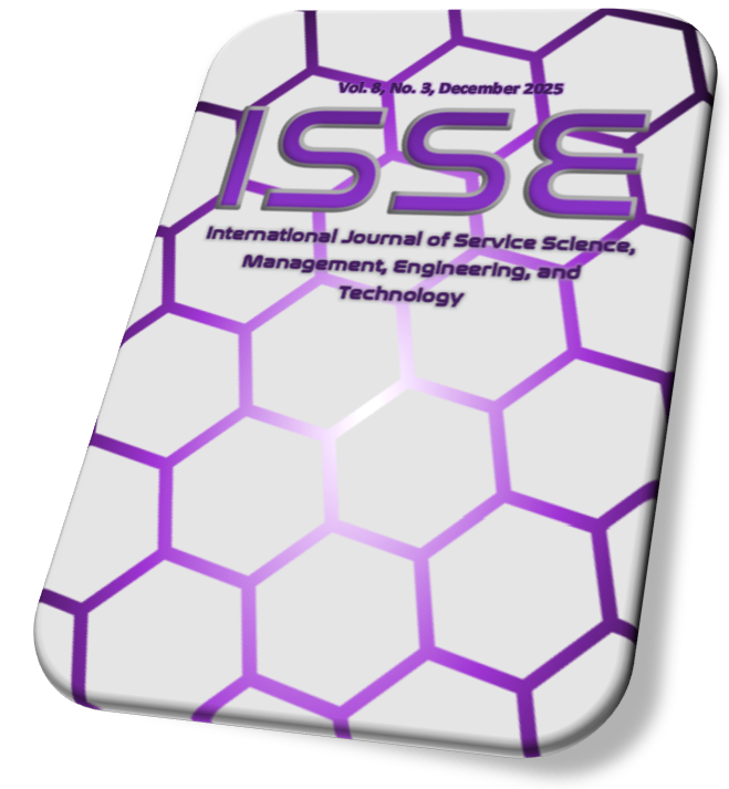					View Vol. 8 No. 3 (2025): International Journal of Service Science, Management, Engineering, and Technology (December)
				